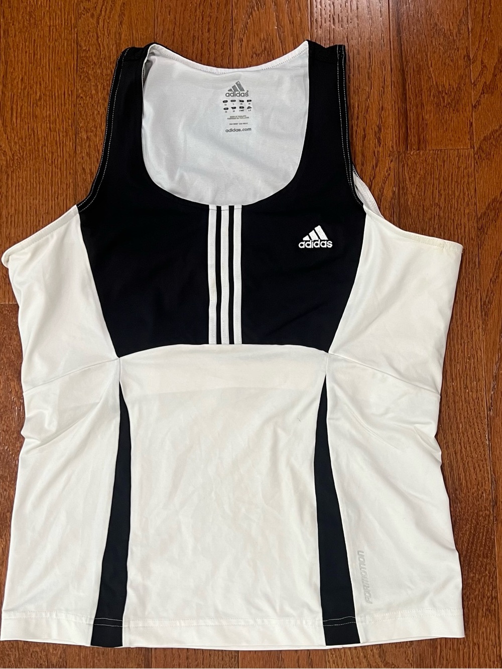 Adidas Black and White Tank Top